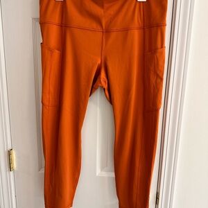 Athleta Bold Orange 7/8 Leggings